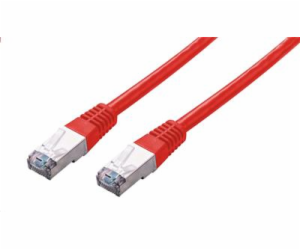 C-TECH kabel patchcord Cat5e, FTP, červený, 0,25m