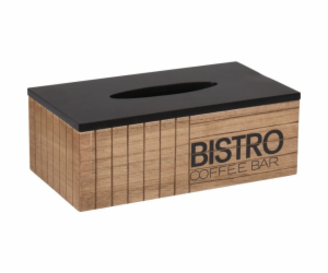 Box na papírové kapesníky Bistro 25x13,5x9 cm dřevo