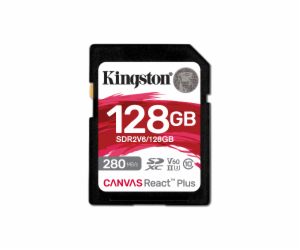 Kingston SDXC karta 128GB Canvas React Plus, UHS-II, U3, ...