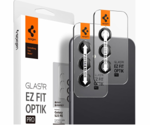 Spigen Glass tR EZ Fit Optik Pro Black 2 Pack - Samsung G...