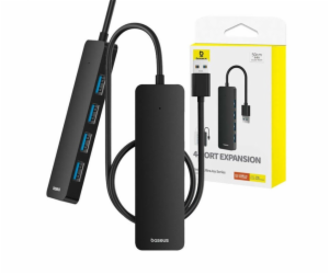 Adaptér BASEUS B0005280B111-02, 4 × USB 3.0, 0,5 m, černý