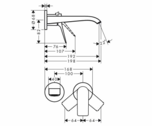 Umyvadlová baterie Hansgrohe Vivenis 75050000, chrom