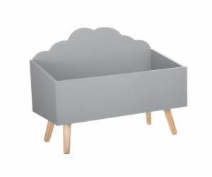 Dětský úložný box Atmosphera Cloud, šedý, 580x280x455 mm