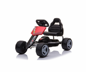 Dětská šlapací motokára Go-kart Baby Mix Speedy červená