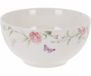 Miska 610 ml dekor květiny kostní porcelán