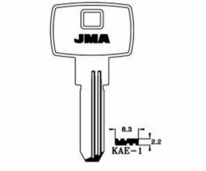 Klíčový polotovar Jma KAE-1, 1 ks.