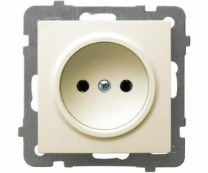 Ospel Single socket 16A ecru (GP-1G/m/27)