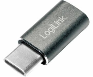 LogiLink USB-C - microUSB USB adaptér stříbrný (AU0041)