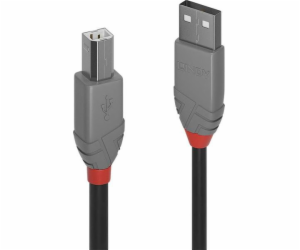 Lindy USB-A – USB-B kabel USB 7,5 m šedý (36676)