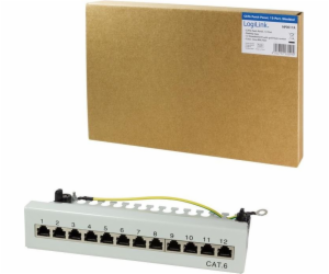 LogiLink Patch panel 12x RJ-45 Cat.6 Grey (NP0017A)