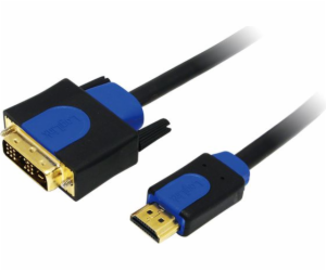 LogiLink HDMI - DVI-D kabel 1,8 m modrý (CHB3102)