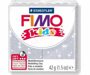 Fimo termosetová plastová hmota Dětská třpytivá bílá 42g