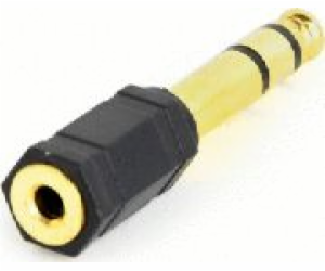 AV adaptér Gembird Jack 6,35 mm – Jack 3,5 mm černý (A-6,...