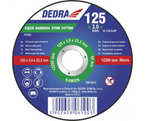 Dedra Shield 125x3.2x22.2mm na řezání kamene - F1352