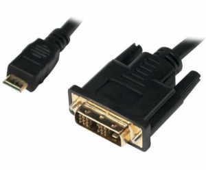 LogiLink HDMI Mini - kabel DVI-D 1m černý (CHM002)