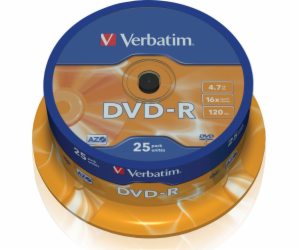 Verbatim DVD-R 4,7 GB 16x 25 kusů (43522)