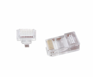 Gembird RJ45 zástrčka, průchozí, UTP, kat. 5e, 8P8C, 50-b...