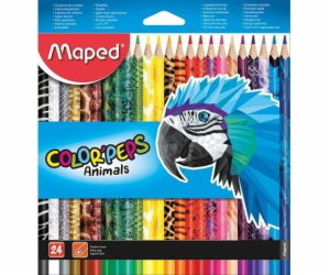 Pastelky Maped Colorpeps Animal 24 barev MAPED