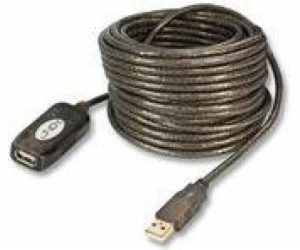 Lindy USB-A - USB-A USB kabel 20 m černý (42631)