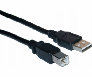 Impuls-PC USB-A - USB-B kabel 3 m černý (USB 2.0 3m pb)