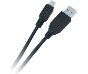 Libox USB-A - miniUSB USB kabel 3 m černý (LB0018)