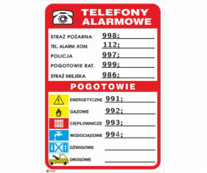 Nouzové telefony ANRO Sign 210 x 150 mm (93/210X150/F)