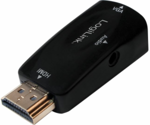 LogiLink HDMI AV adaptér – D-Sub (VGA) + Jack 3,5 mm čern...