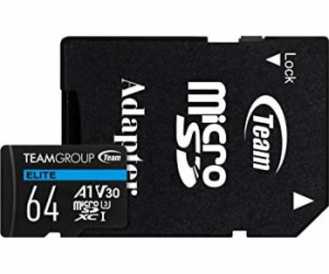 Karta TeamGroup Elite MicroSDXC 64GB Class 10 UHS-I/U3 A1...