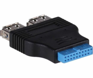 Akyga adaptér 2 x USB 3.0 - 19-pin (AK-CA-58)