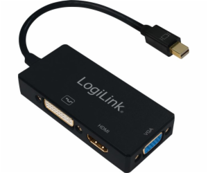 LogiLink DisplayPort Mini AV adaptér - HDMI - D-Sub (VGA)...