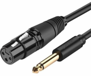 Ugreen Jack 6,3 mm - XLR kabel 2 m černý (UGR494BLK)