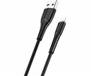 Usams USB-A – Lightning kabel 1 m černý (63868-uniw)