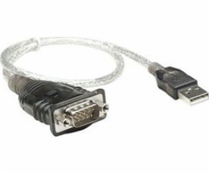 Manhattan USB-A USB kabel – 0,45 m průhledný (205146)