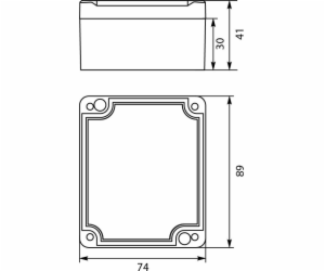 Elektro-Plast STRONG Hermetický box n/t 89x74x41mm IP67 P...