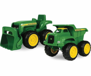 Sklápěč Tomy John Deere + traktor TOMY