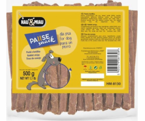 Hau&Meow Pausesnack pamlsek pro psy, králičí nudličky 500g