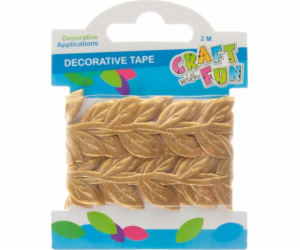 Craft with Fun CF DECK DECORATION LEAF TAPE 2M/2,5CM ZLAT...