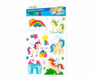 Craft with Fun Stickers 100x190 Unicorn 3d Pbh 20/160