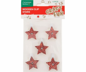 Craft with Fun CF DEKORACE BN CLOCKS STARS 6KS 10/200