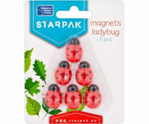 Starpak I LADYBUG MAGNET 25MM STK OP6PCS B/C 24/144