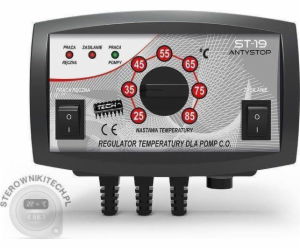 Tech ST-19 regulátor pro čerpadlo ÚT, anti-stop, černý