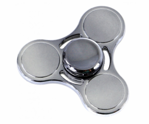 Kovový fidget spinner, trojitý, 4 barvy, mix