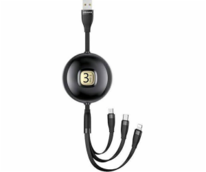 Usams USB-A – Lightning kabel 1 m černý (Usa001133)