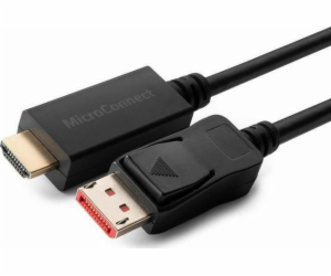 MicroConnect DisplayPort - HDMI kabel 5m černý (MC-DP-HDM...