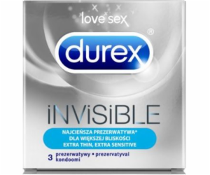 Durex Invisible Extra Thin super tenké kondomy 10 ks