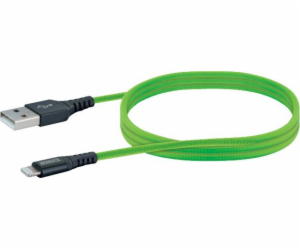 Schwaiger USB-A - Lightning kabel 1,2 m zelený (LPRO420501)