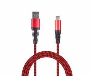 USB 2GO USB-A - USB-C kabel 1 m červený (795947)