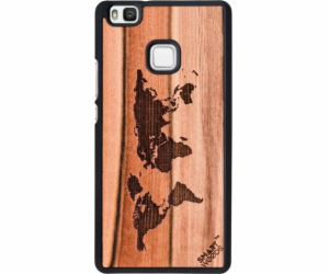 SmartWoods Case Wooden Map Case pro Huawei P9 Lite