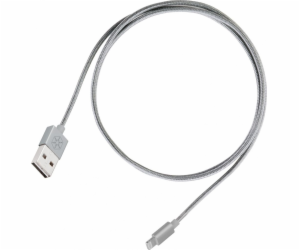 SilverStone USB-A - Lightning USB kabel 1 m Graphite (52014)