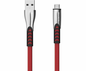 Somostel USB-A - microUSB USB kabel 1 m červený (25702)